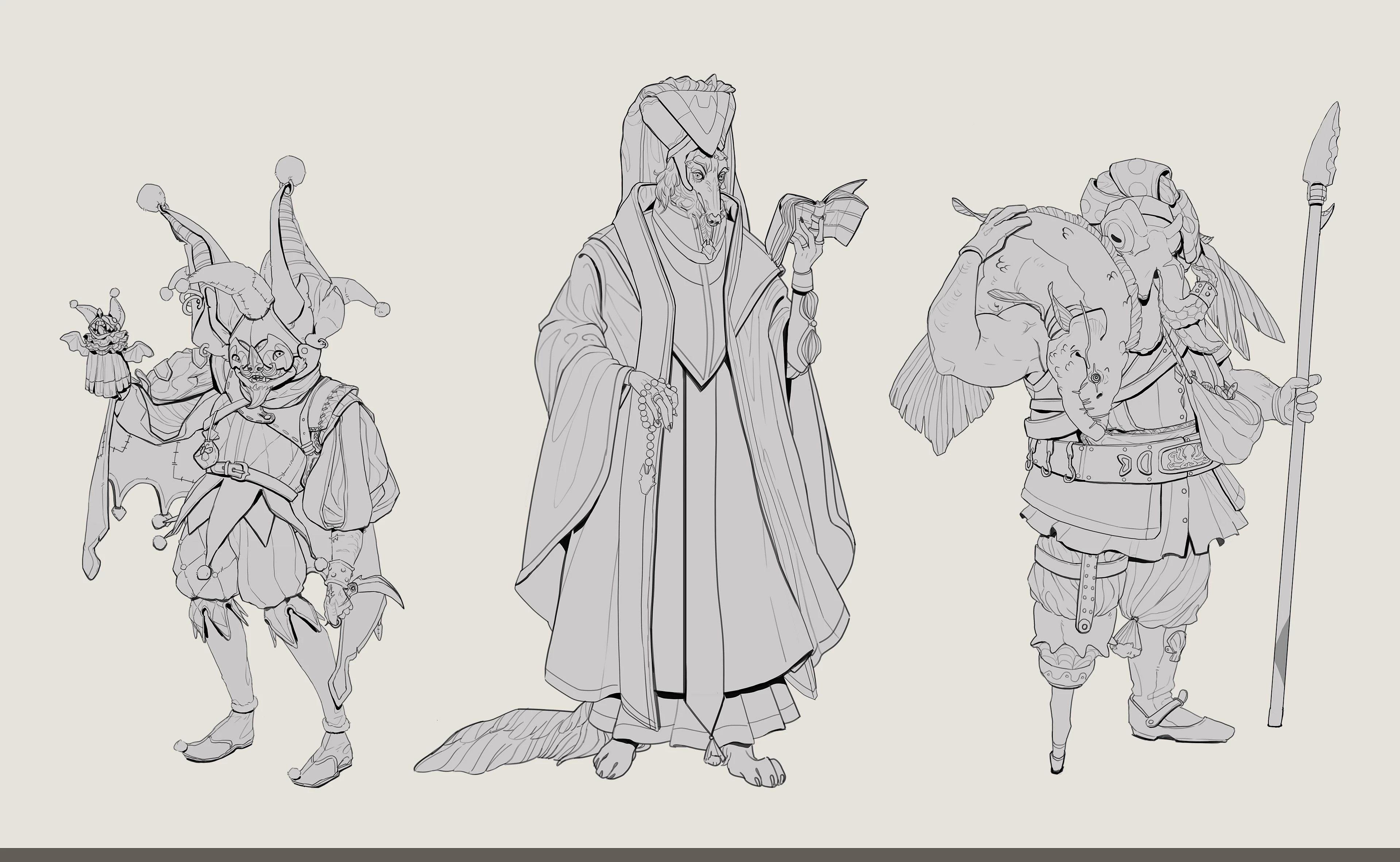 Medievanimals Lineart